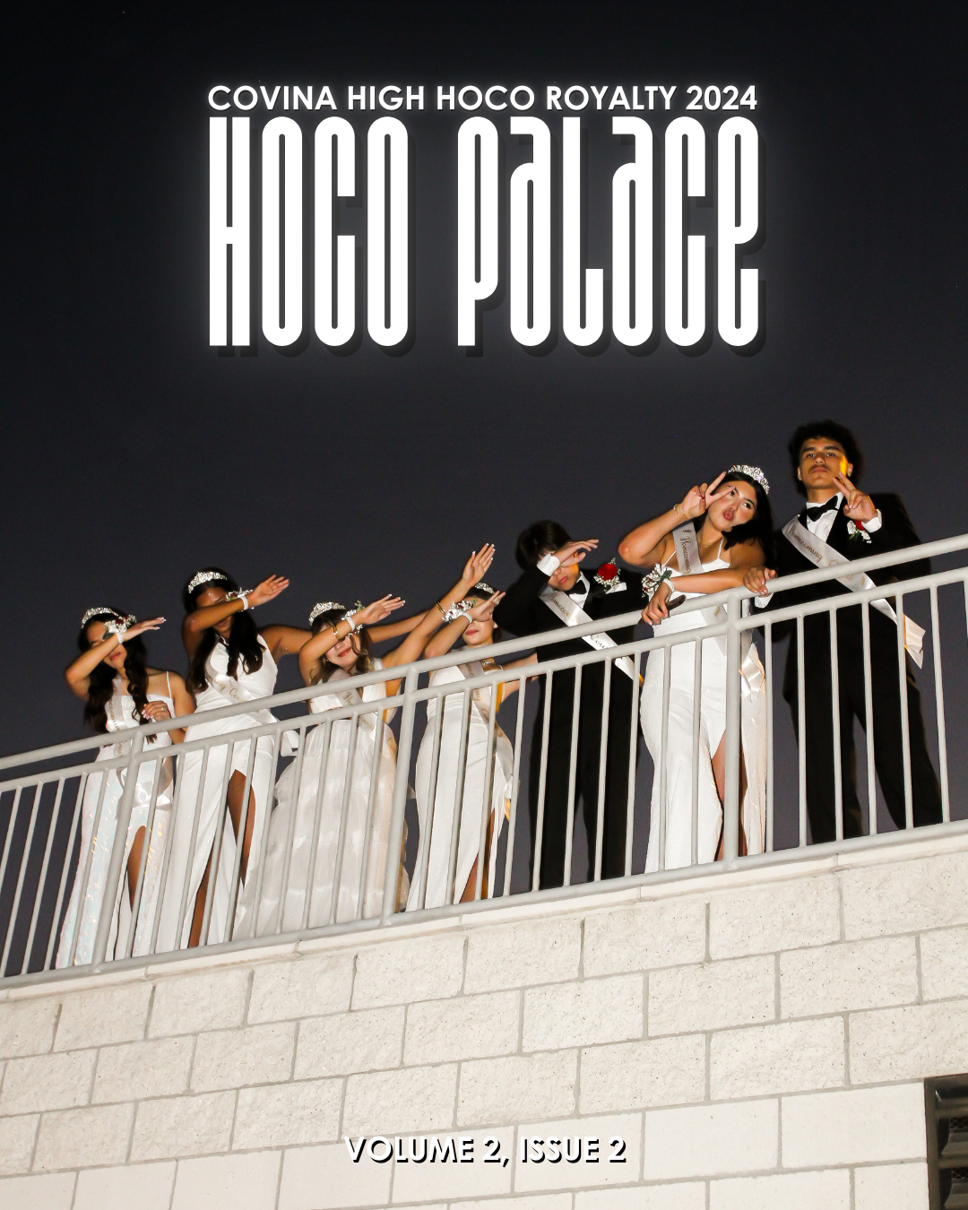 Photo of Covina High School's 2024 Homecoming Court, taken by Rommel Gonzales Jr.