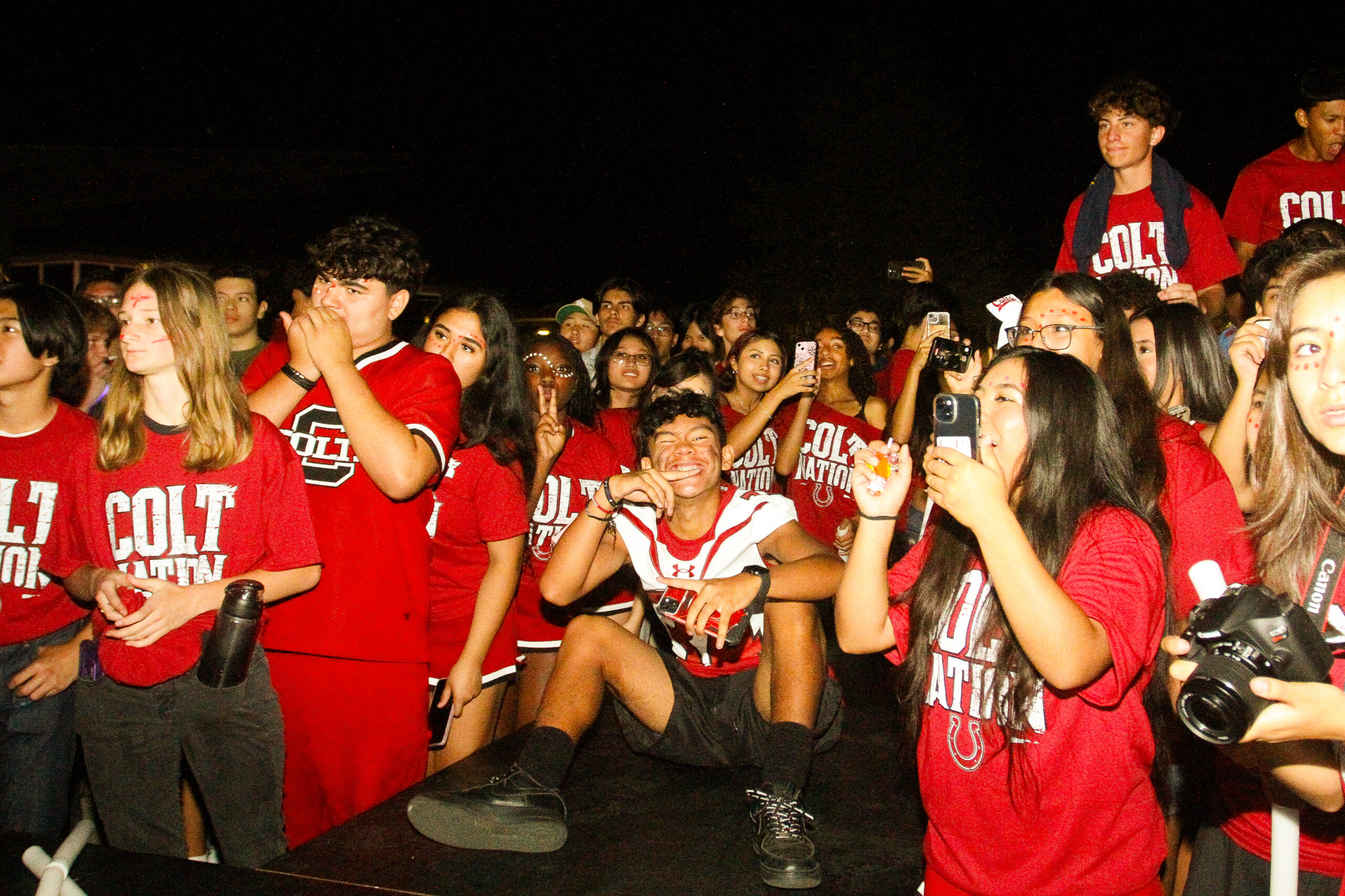 Photo of Covina High School's 2024 STAMPEDE night rally, NOT LIKE US, taken by Rommel Gonzales Jr.