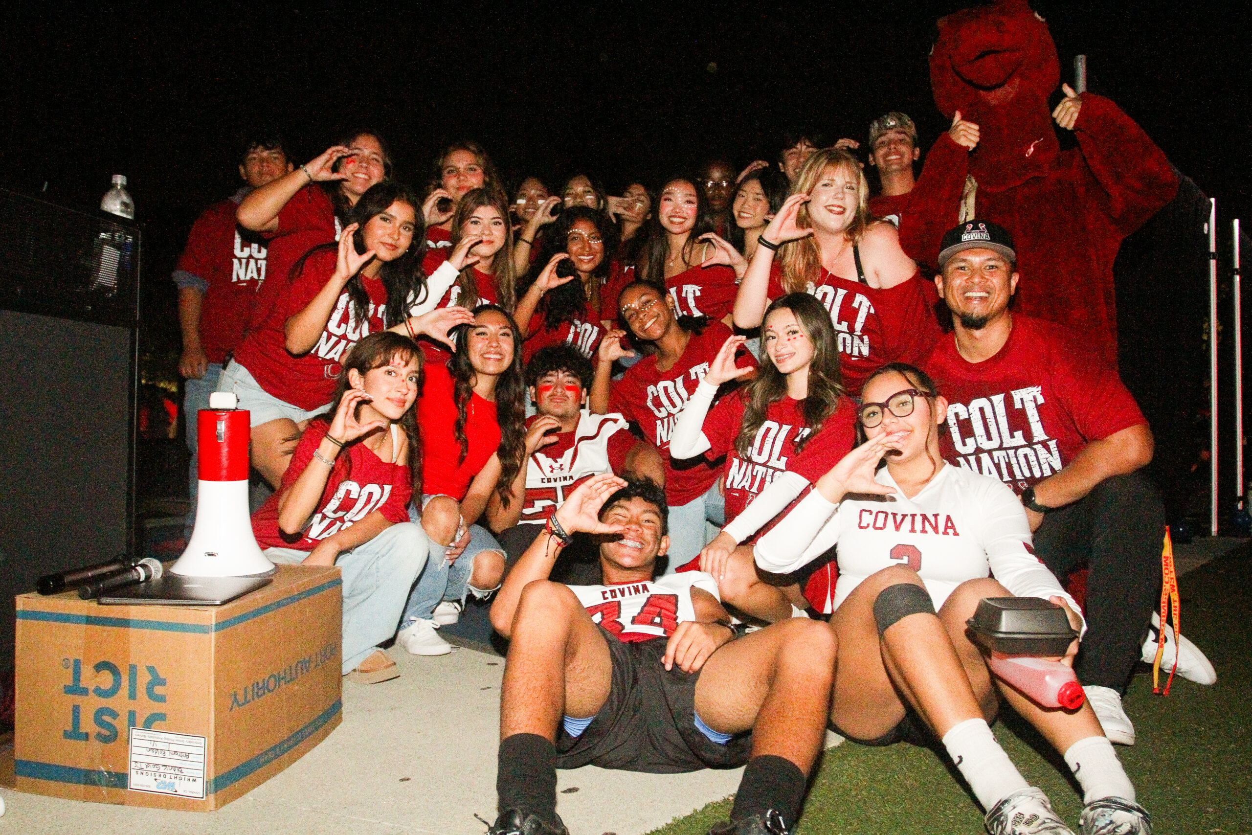 Photo of Covina High School's 2024 STAMPEDE night rally, NOT LIKE US, taken by Rommel Gonzales Jr.