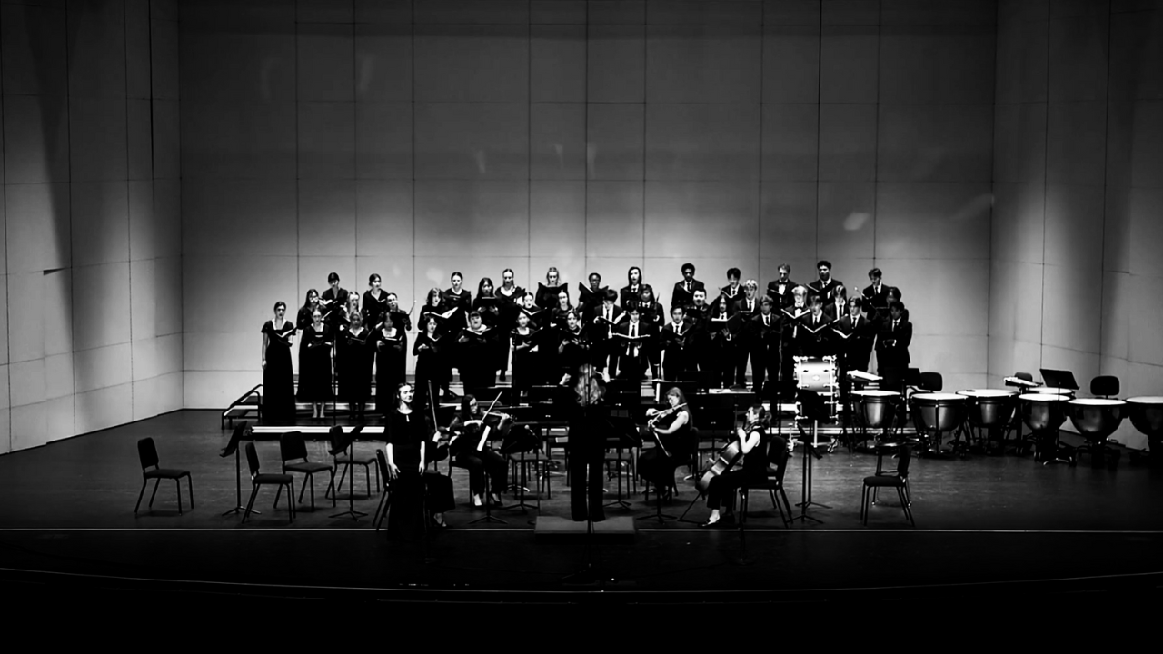 Thumbnail of the official APU Oratorio performance recording of Wolfgang Amadeus Mozart's Laudate Dominum.