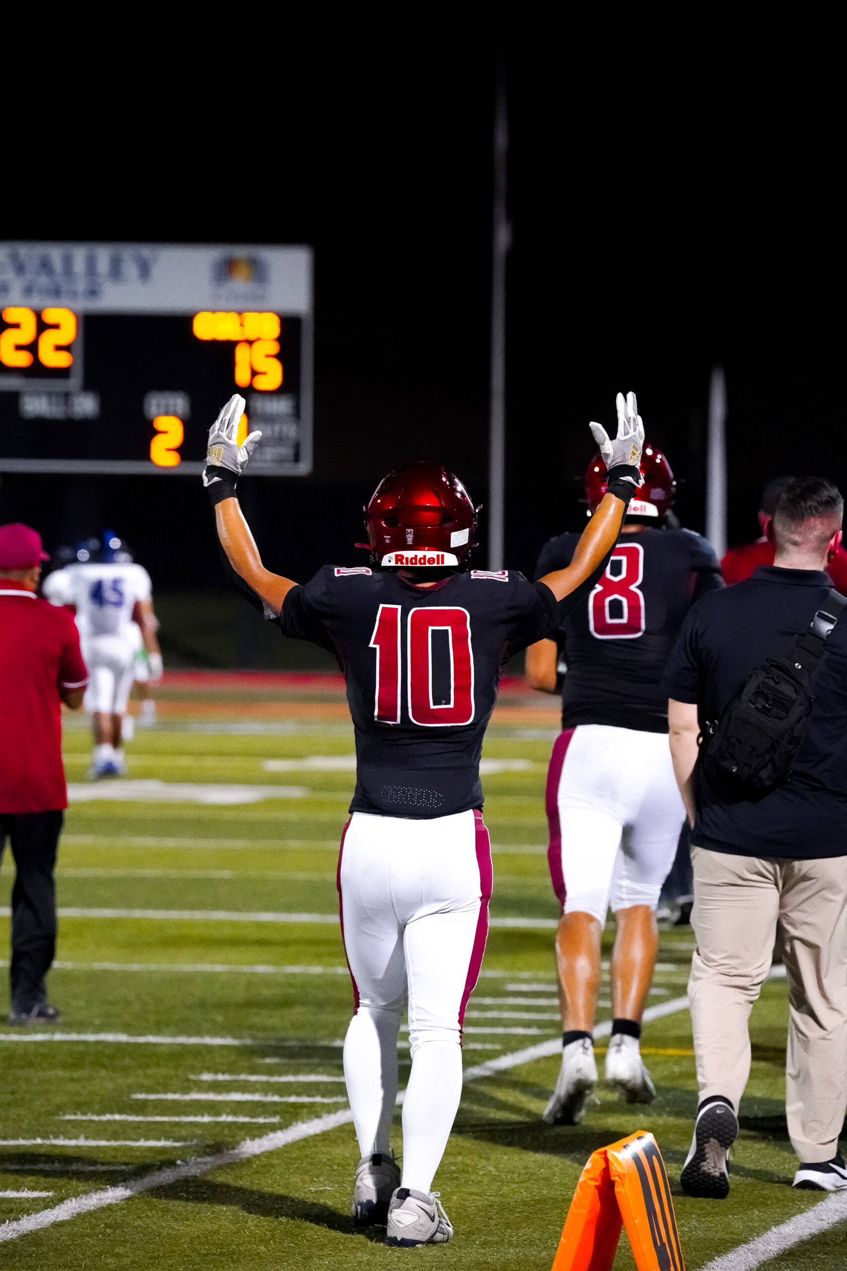 Covina High School Varsity Football match against Diamond Bar High School — taking place on September 5, 2024 — photographed by Rommel Gonzales Jr.